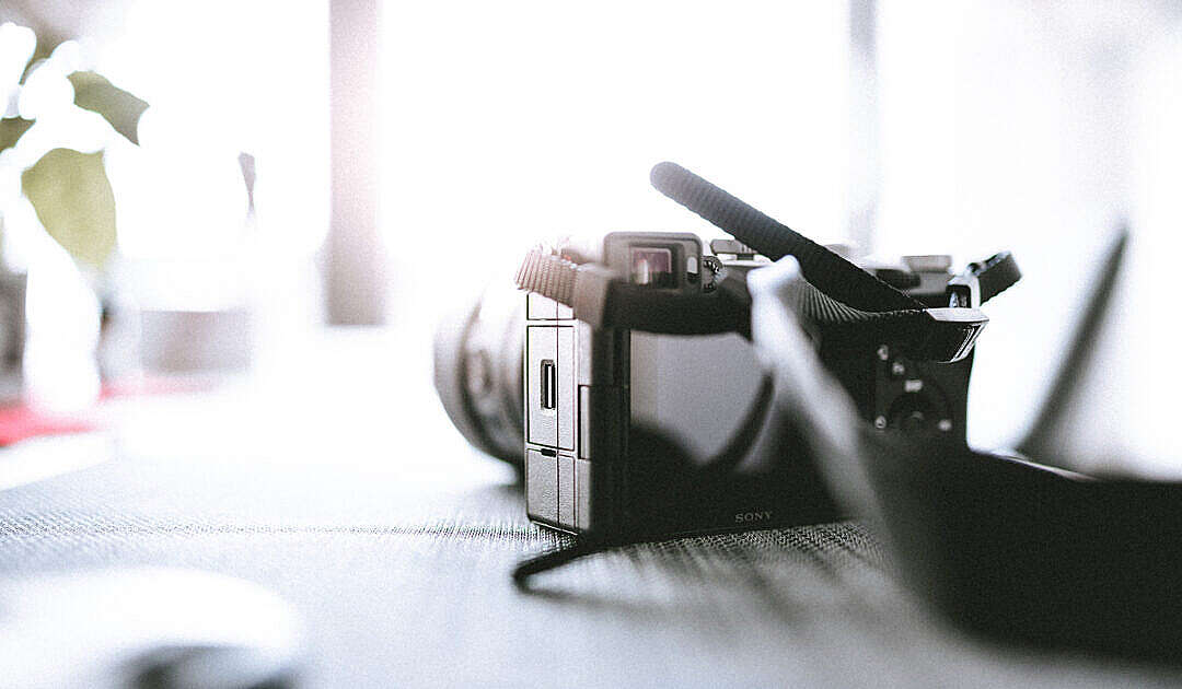 Sony A7C Camera on a Table