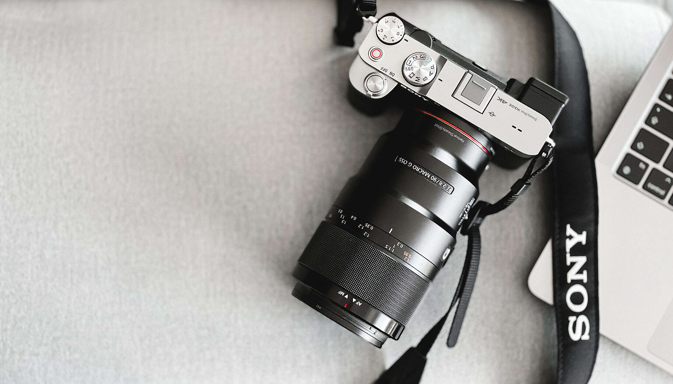 Sony A7C Camera Top View Free Stock Photo