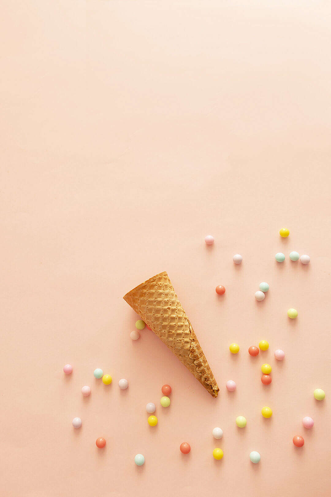 Download Sweet Colors and Ice Cream Cone FREE Stock Photo