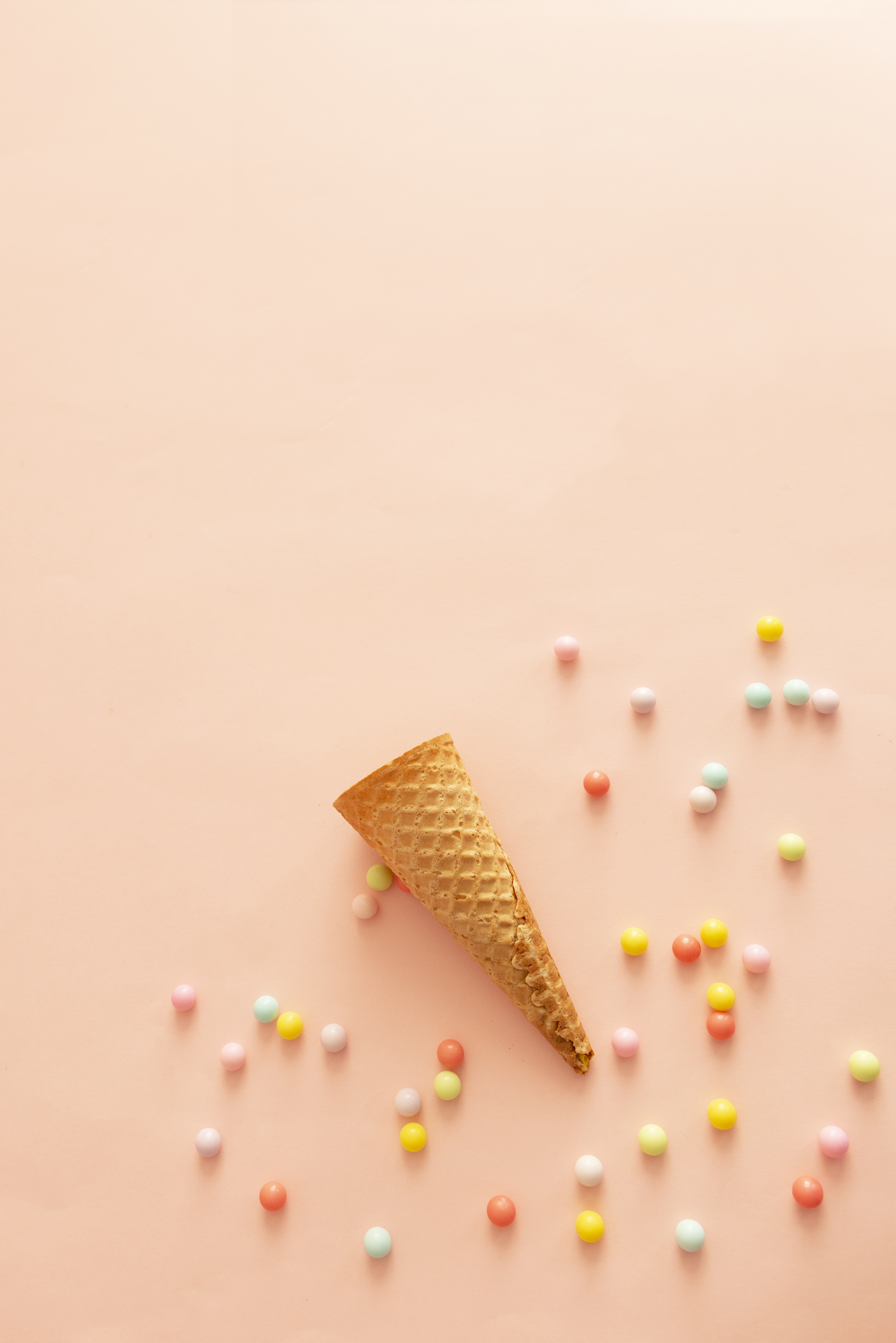 Sweet Colors and Ice Cream Cone Free Stock Photo | picjumbo