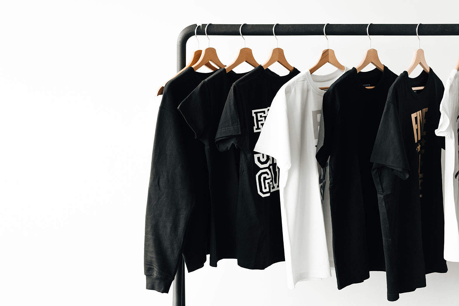 T-Shirts on Rack with Room for Text #2 Free Stock Photo | picjumbo