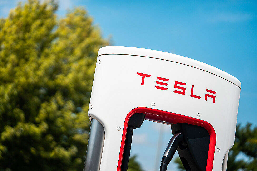 Download Tesla Charging Station FREE Stock Photo