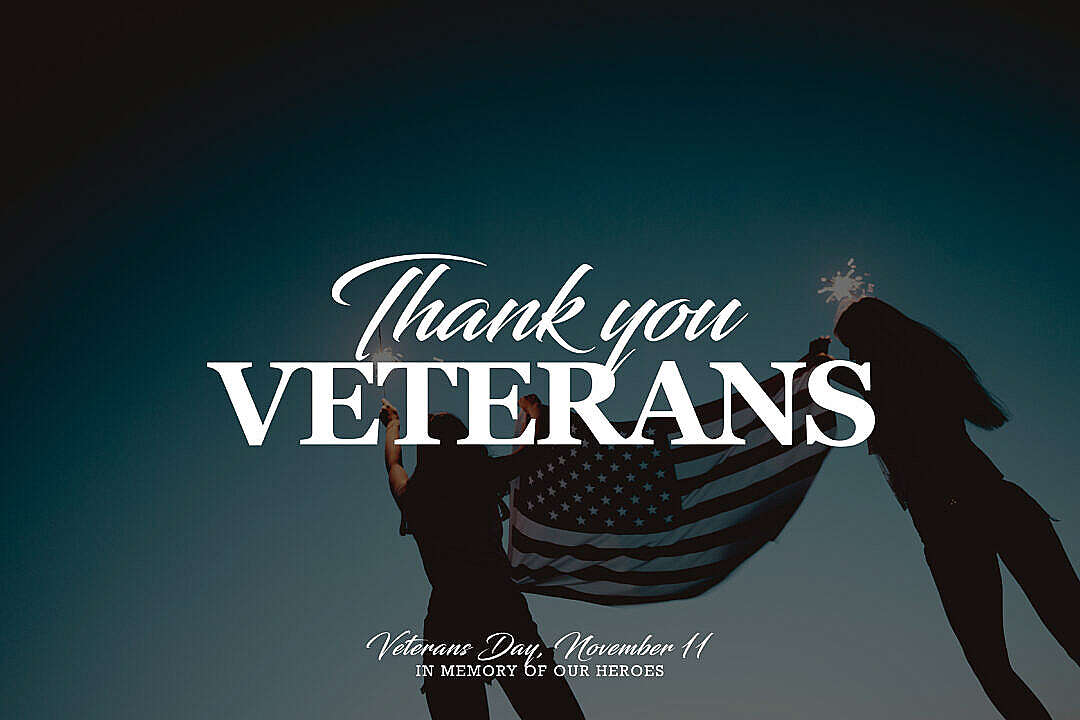 Download Thank You Veterans Armistice Day FREE Stock Photo