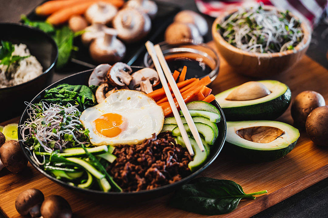 Traditional Korean Dish Bibimbap