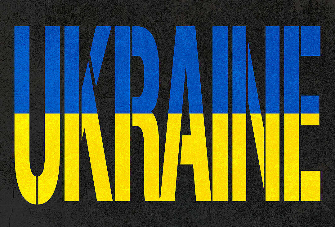 Download UKRAINE Big Letters FREE Stock Photo