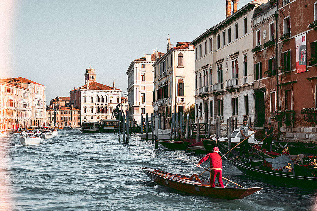 Venice Gondolas on Canal Grande