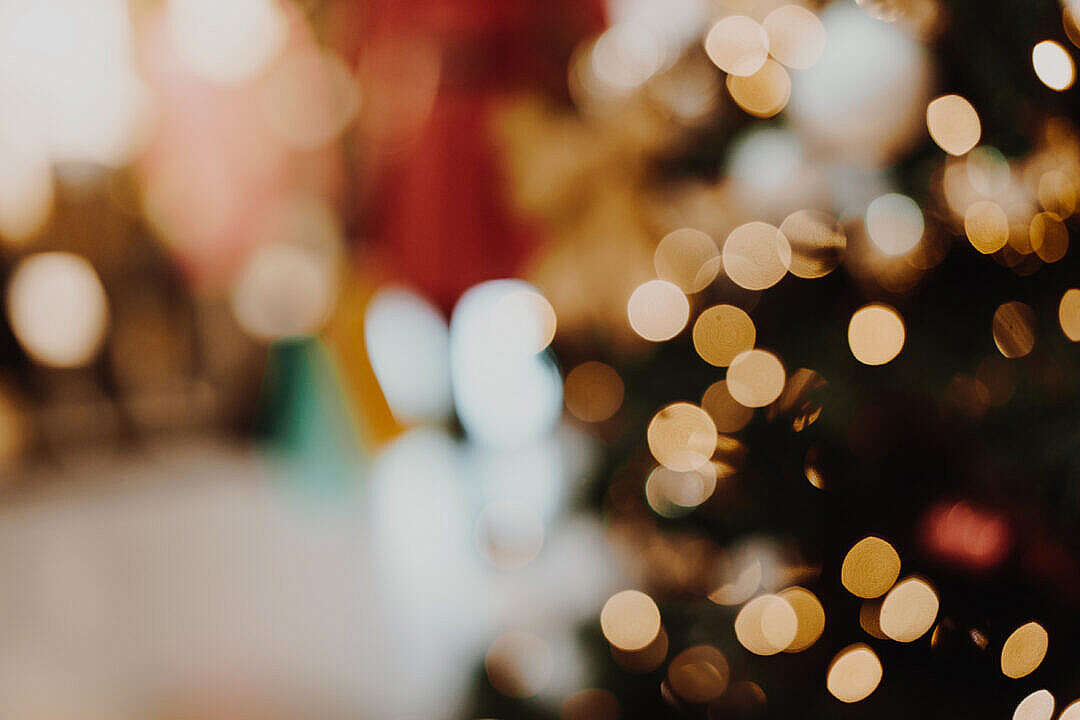 Vintage Christmas Bokeh Background