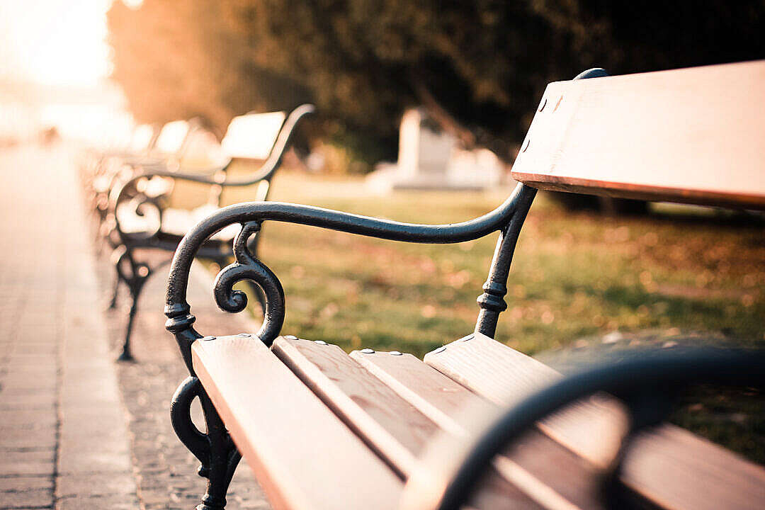 Vintage Old City Bench