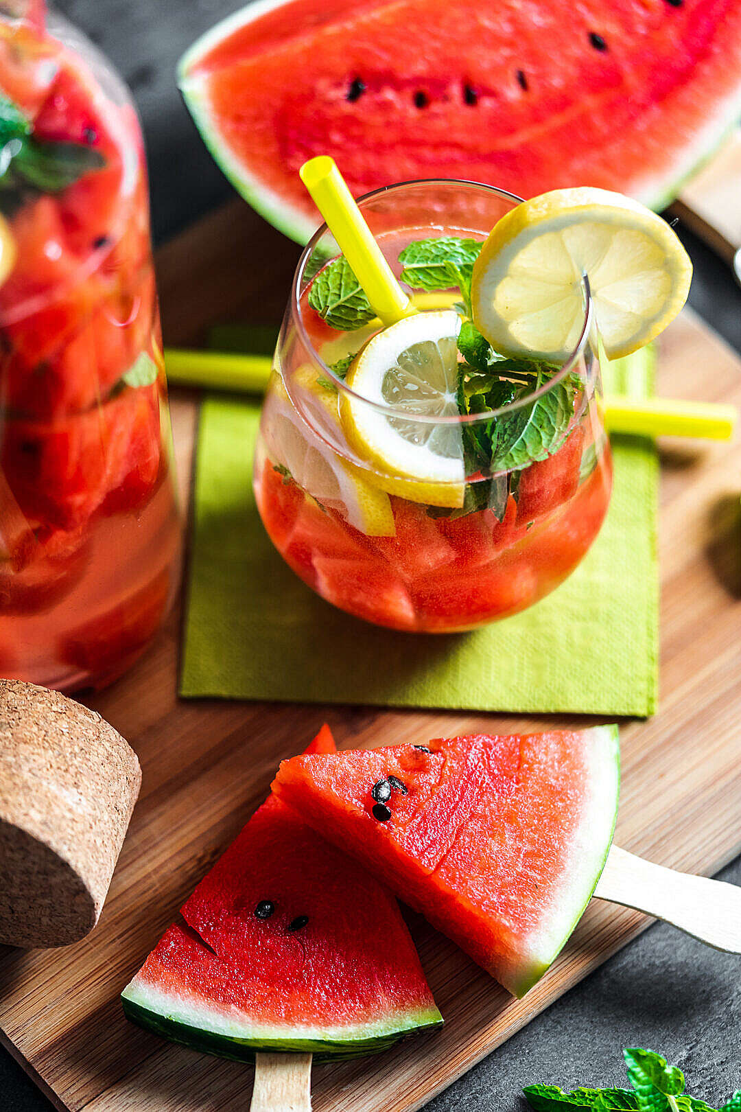 Watermelon Healthy Snack and Drink