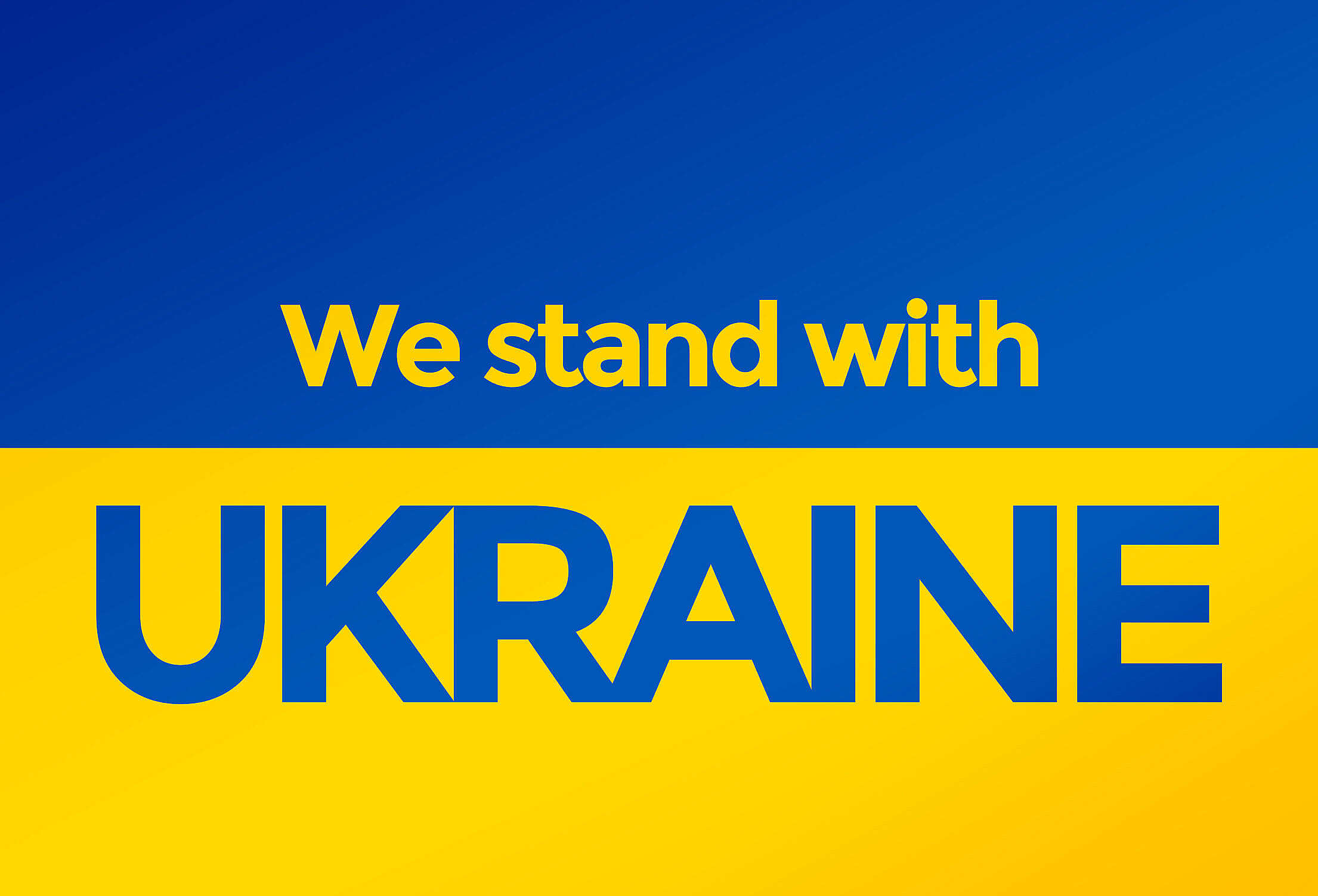 We Stand with Ukraine Free Stock Photo