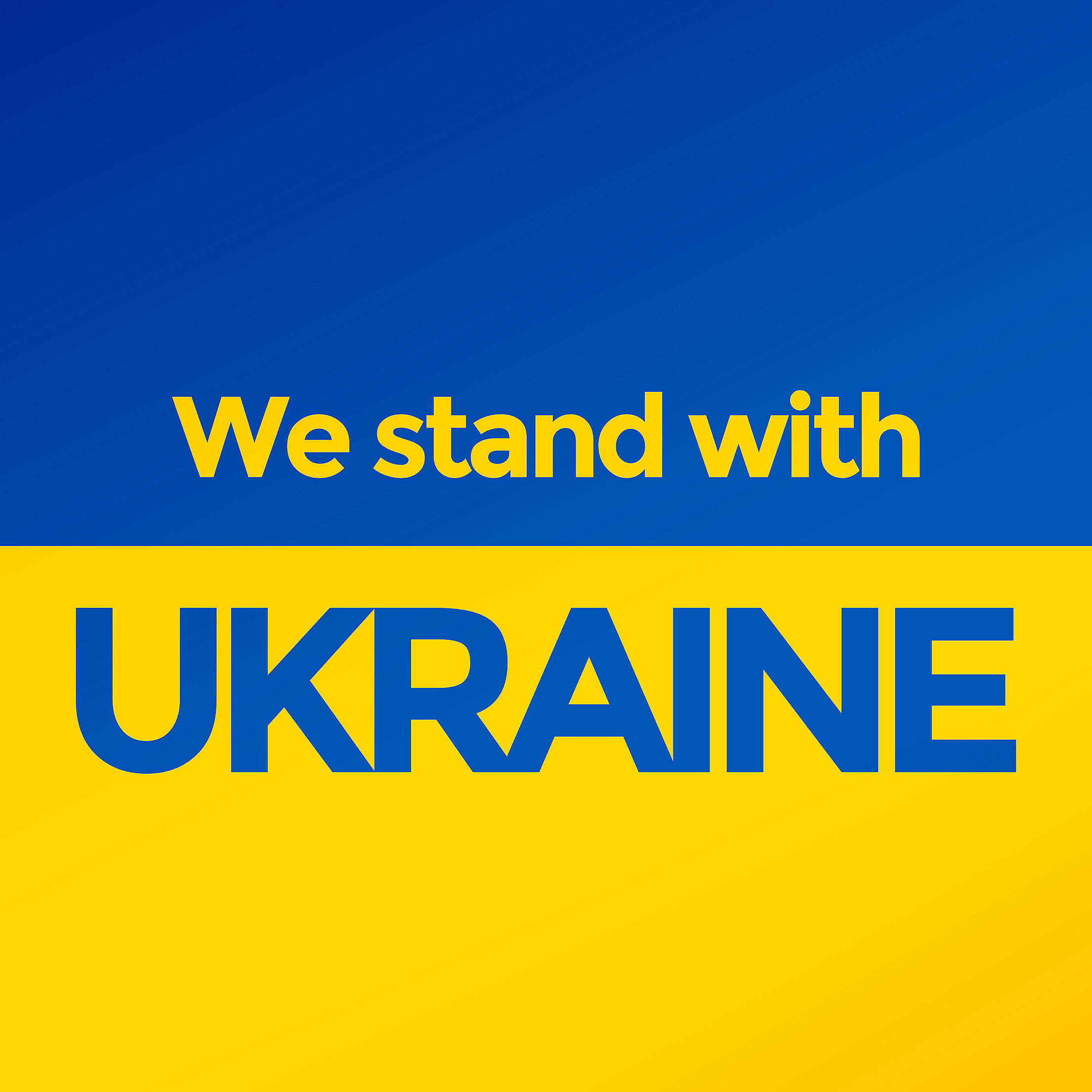 We Stand with Ukraine Profile Picture for Social Media Free Stock Photo