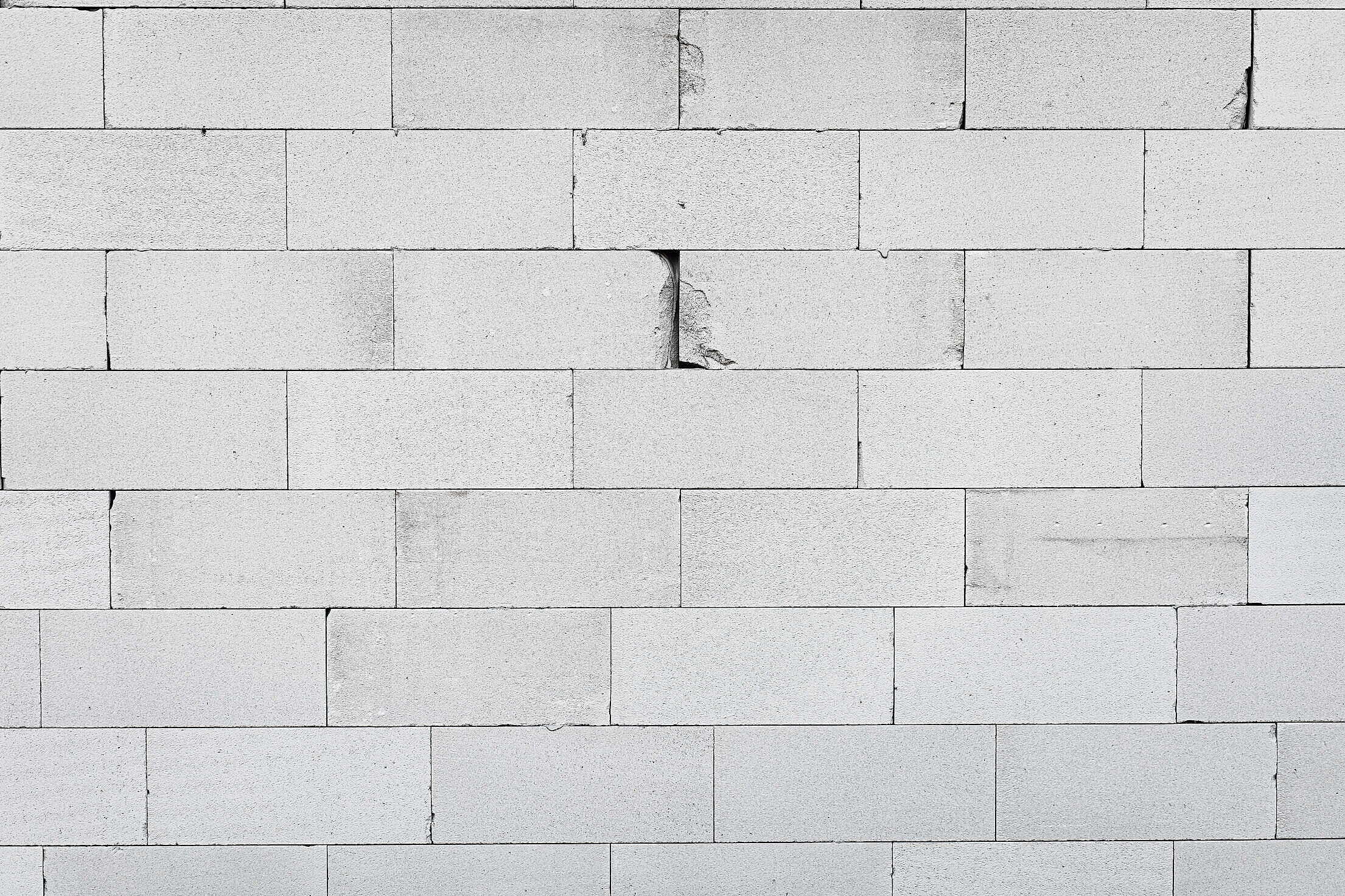White Brick Wall Free Stock Photo