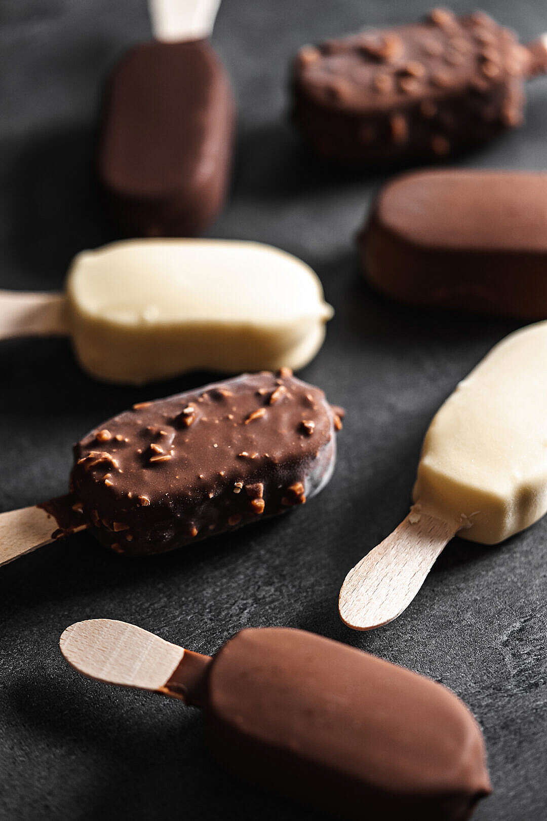 White Chocolate and Milk Chocolate Ice Lollies