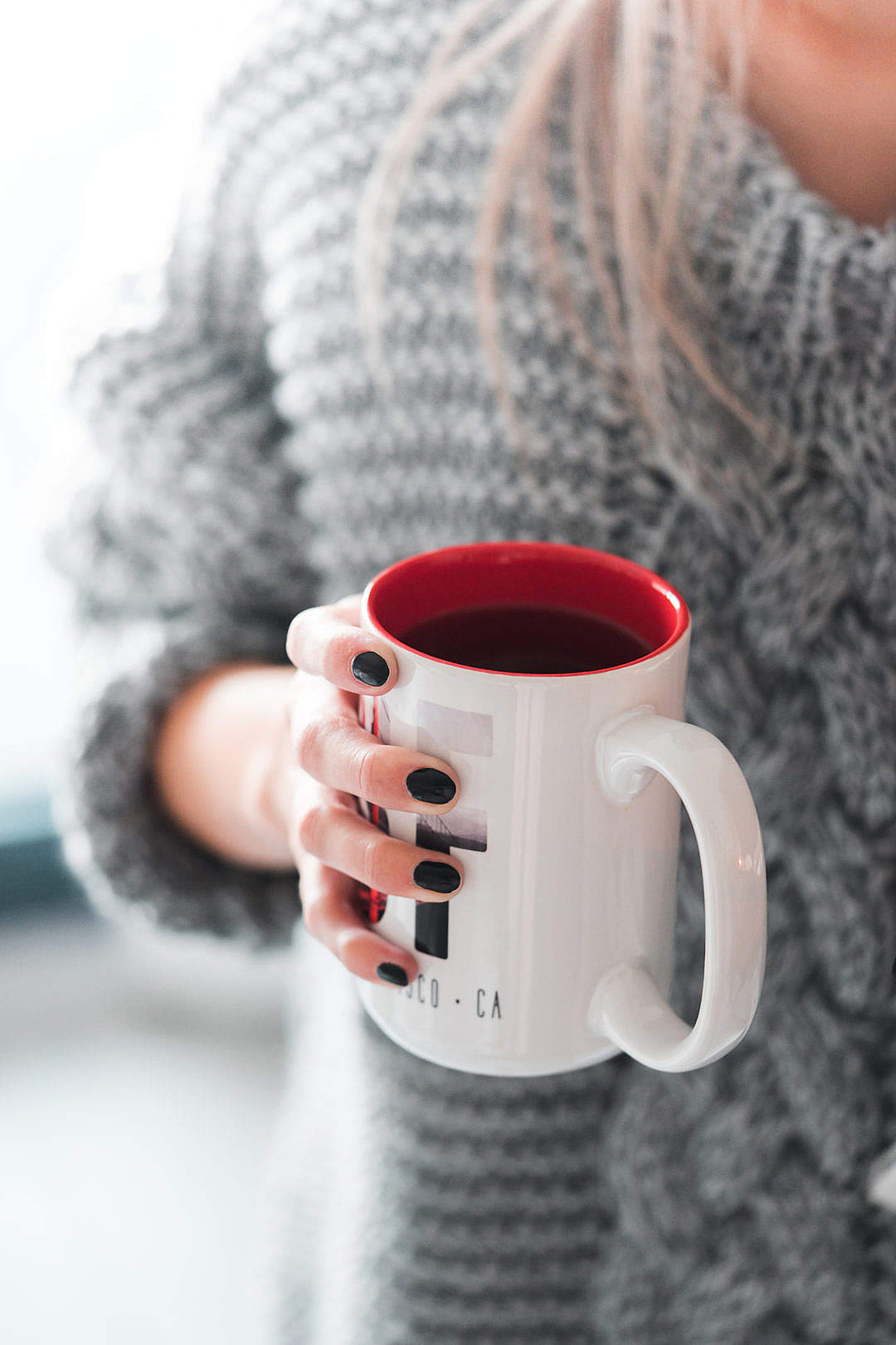 Download Woman Holding a Cup of Tea FREE Stock Photo