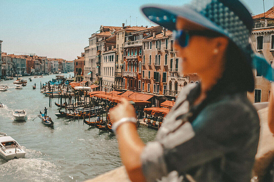 Woman In Venice, Italy Vintage