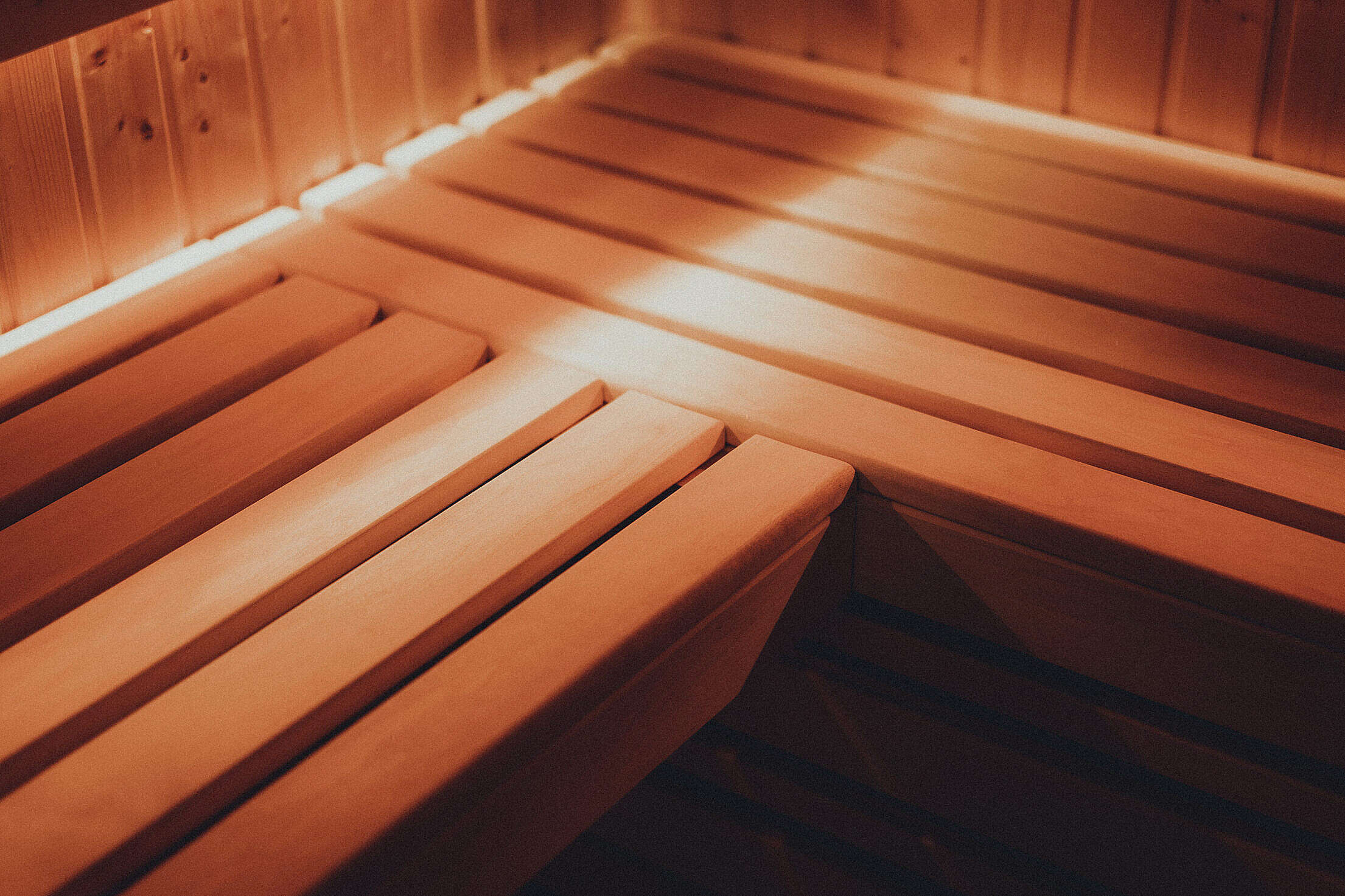 Wooden Bench in Finnish Sauna Free Stock Photo | picjumbo