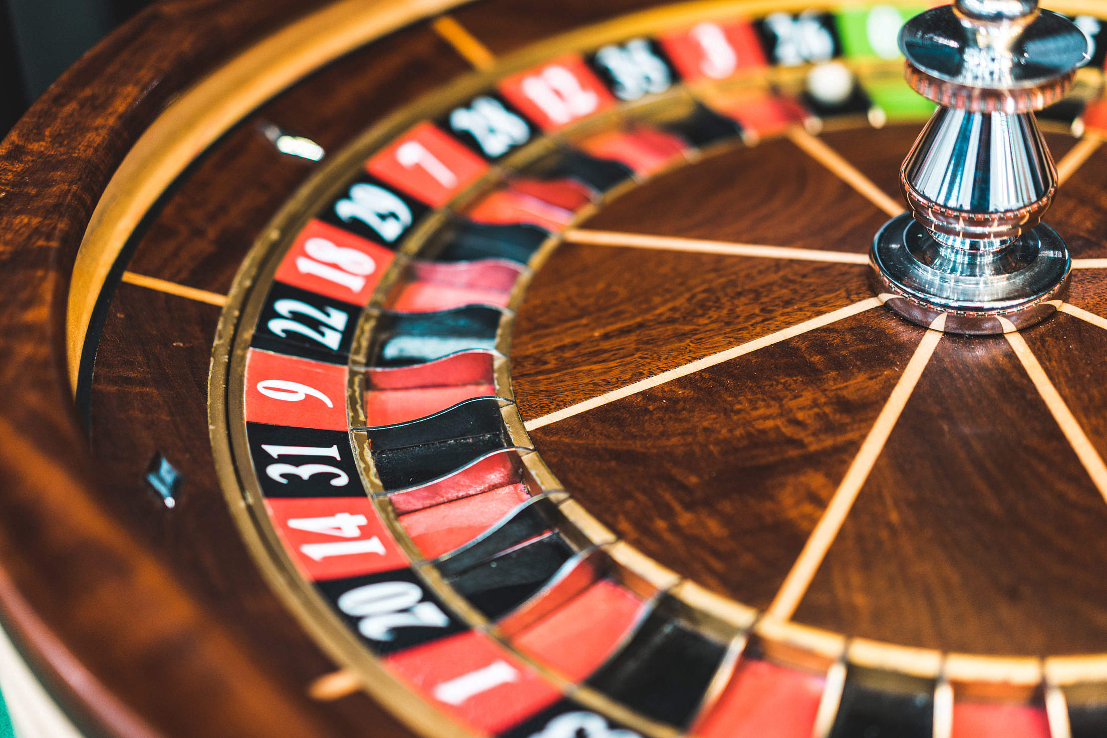 Wooden Roulette Wheel Casino Game Close Up Free Stock Photo Picjumbo