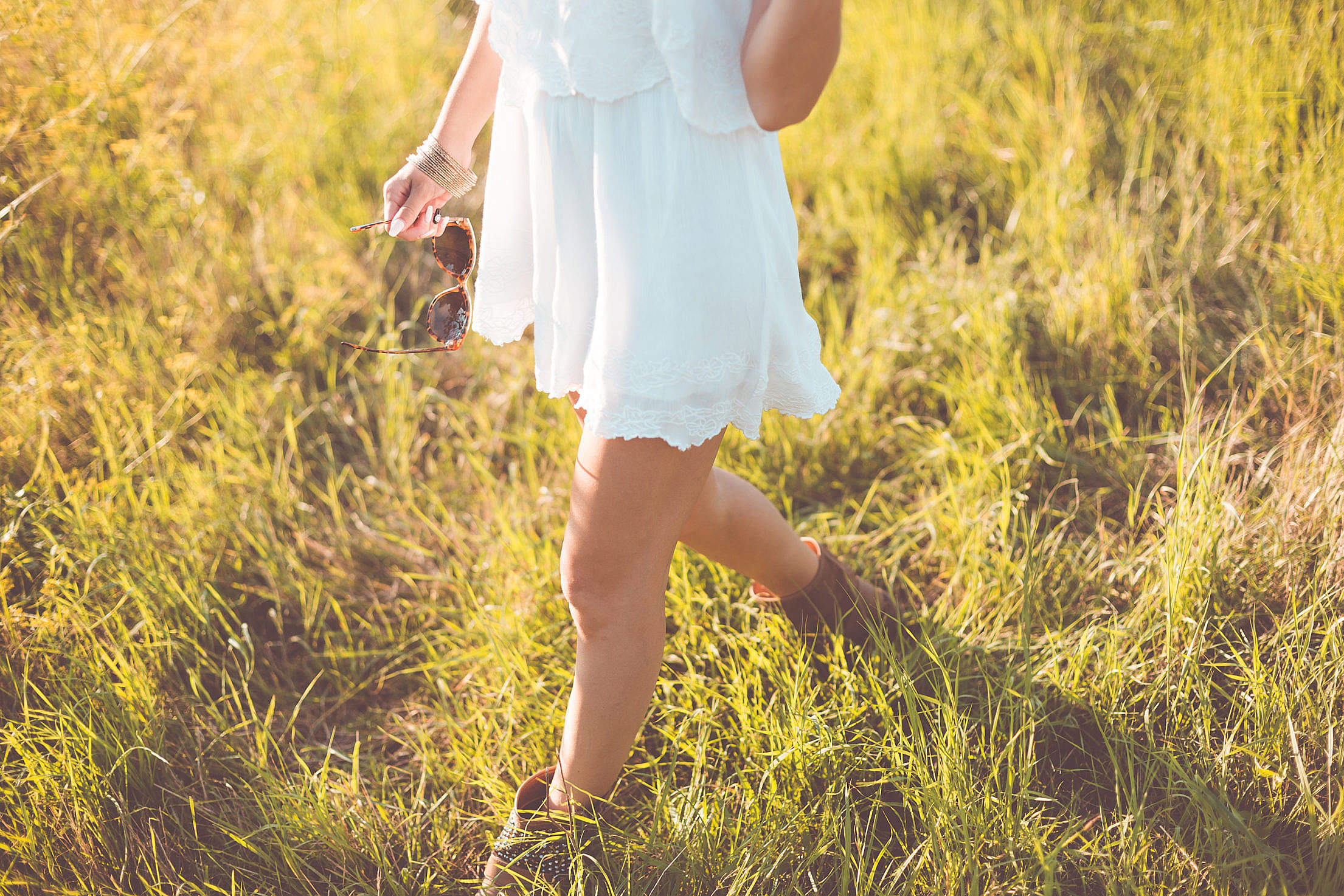 Young girl enjoying